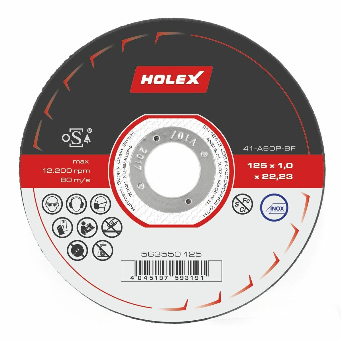Đá mài Holex 125mm cốt 22.23mm 563550 125 Đá mài Holex 125mm cốt 22.23mm 563550 125